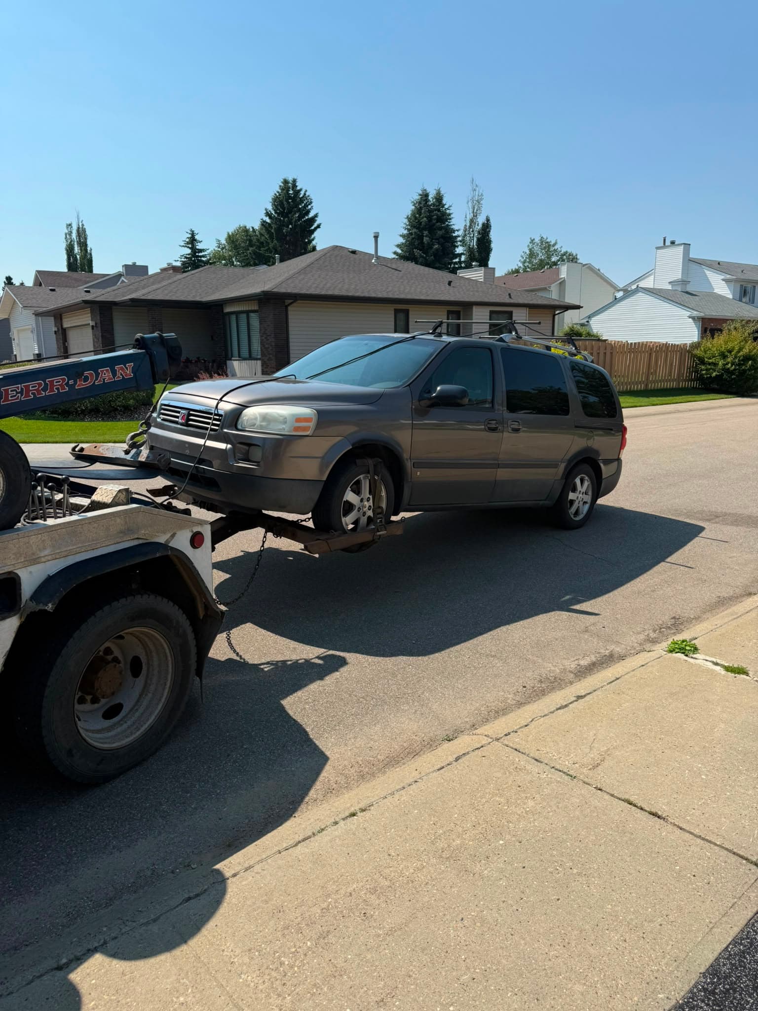 2007 Saturn Relay loaded for a cash-for-cars pickup near Waygood Road West in Edmonton