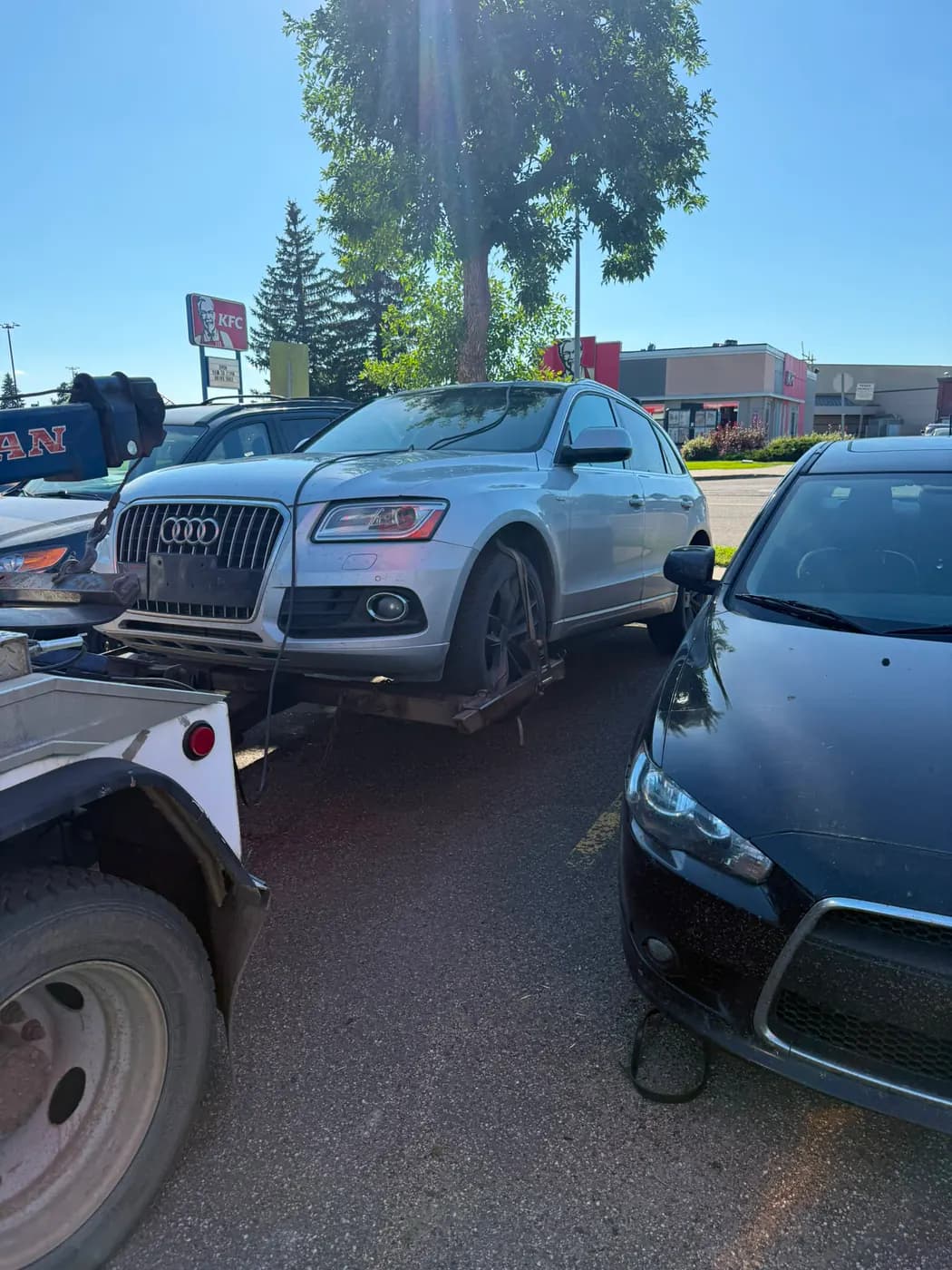 Silver 2014 Audi Q5 collected for cash in Lynnwood, Edmonton